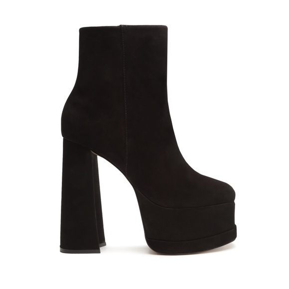 SCHUTZ Selene Suede Casual Nubuck Platform Bootie Size 6.5
